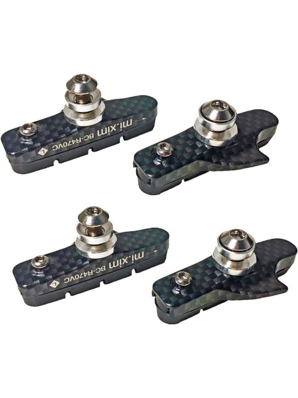 4PCS Premium Mountain Bike Brake Pads - V-Brake Blocks Kit for Smooth Stopping